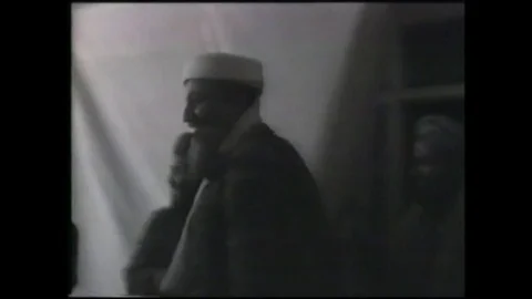 Osama bin Laden - Confessions of the 9-11 Mastermind Clip 01 Stock Footage