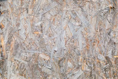 OSB material texture is a board made from recycled pressed wood shavings Stock Photos