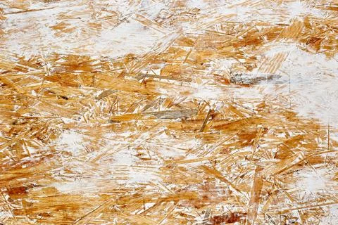 OSB oriented strand board with white putty Stock Photos
