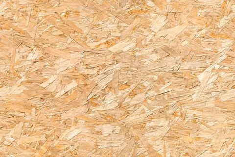 OSB Oriented strand board wood house seamless background texture Foto stock