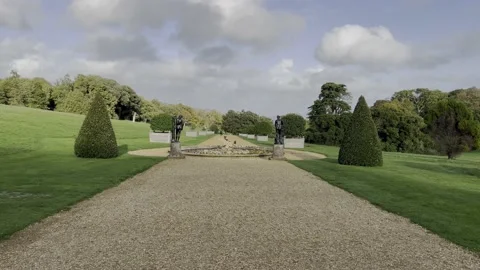 Osbourne House Garden Path and Grounds Stock Footage 228482963