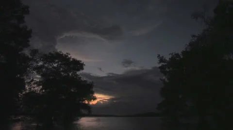 Osc1 07 from trees to sunset Video stock 23202296