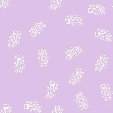 Oscar award line seamless pattern Stock Illustration