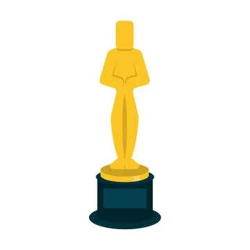 Oscar award trophy 스톡 일러스트