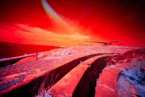 Oscar II's fort Stock Photos