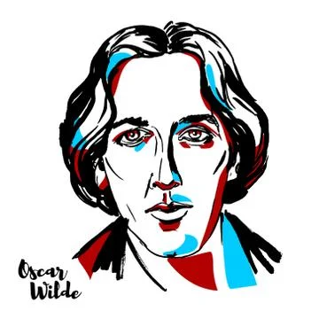Oscar Wilde Stock Illustration