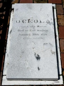 Osceola's Grave Stock Photos