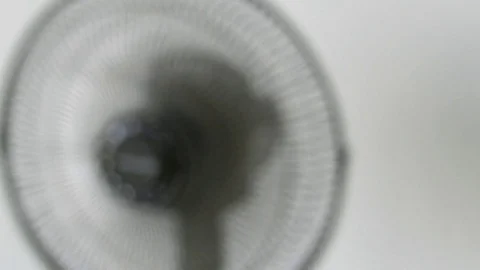 Oscillating Fan Spinning With Rotating Blades defocused Stock Footage 82806974