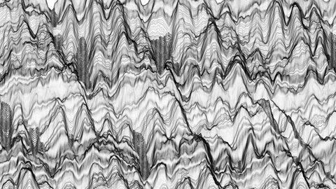 Oscillating lines that form an intricate, continuous pattern.  스톡 동영상 281911698