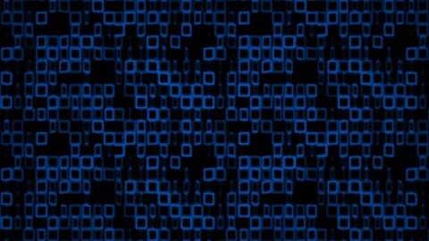 Oscillating Square Elements Background - Blue Stock Footage 111364999