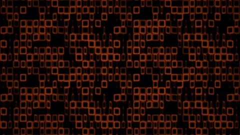 Oscillating Square Elements Background - Orange Vidéo 111365045