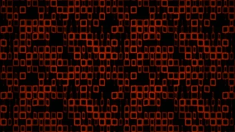 Oscillating Square Elements Background - Red Stock Footage 111365068