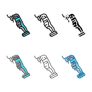 Oscillating tool edition color icon vector Illustrazione stock