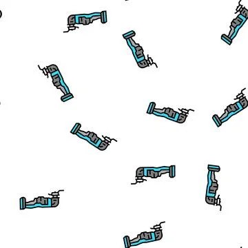 Oscillating tool vector seamless pattern Stock Illustration