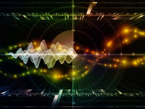 Oscillation Graph Stock Illustration