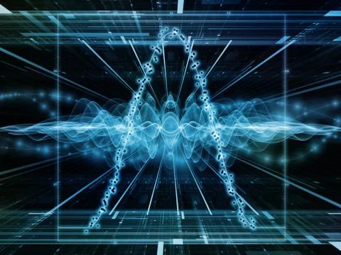Oscillation Signal Stock Illustration