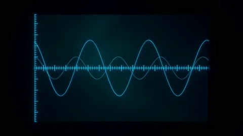 Oscillator, display with blue radar. Stock Footage 276604738