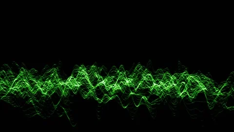 Oscillogram of a sinusoidal signal. 3d render Video stock 144841792