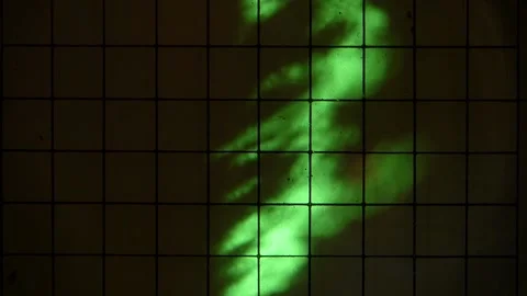 Oscillograph. Data graph. Green abstract glowing pattern. Statistics pattern. Stock Footage 142684913