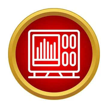 Oscilloscope displaying sound frequency spectrum analyzer icon Stock Illustration