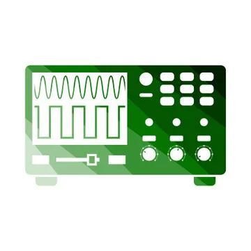 Oscilloscope Icon Stock Illustration