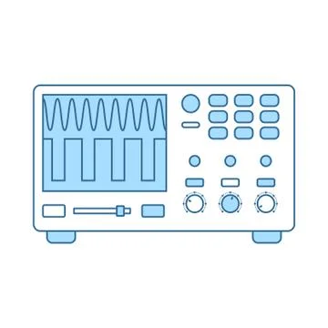 Oscilloscope Icon 스톡 일러스트