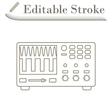 Oscilloscope Icon Illustrazione stock