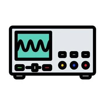 Oscilloscope Icon Stock Illustration