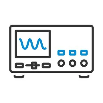 Oscilloscope Icon Stock Illustration