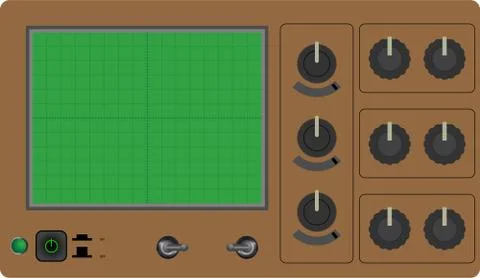 Oscilloscope Stock Illustration