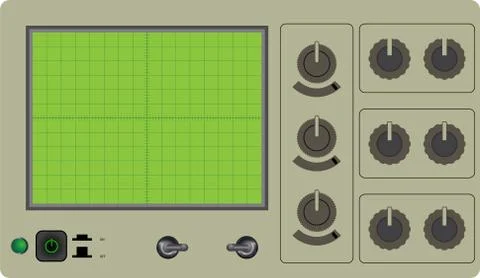Oscilloscope Stock Illustration