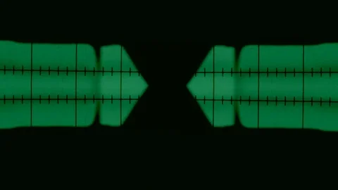 OSCILLOSCOPE LIGHT BACKGROUND, LOOP-ABLE Stock Footage