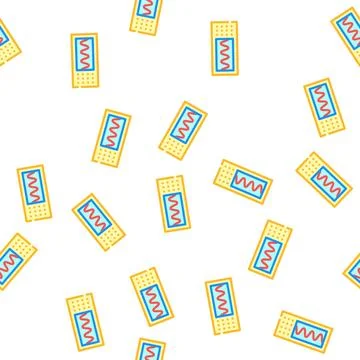 Oscilloscope measuring equipment vector seamless pattern Stock Illustration