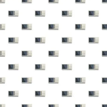 Oscilloscope pattern creating a seamless technology background loop 스톡 일러스트