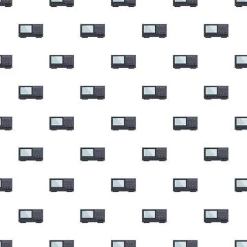 Oscilloscope pixel art technology seamless pattern 스톡 일러스트