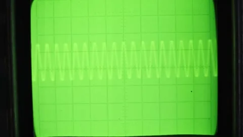 Oscilloscope Visualizing Waveform Patterns Stock Footage 276613978