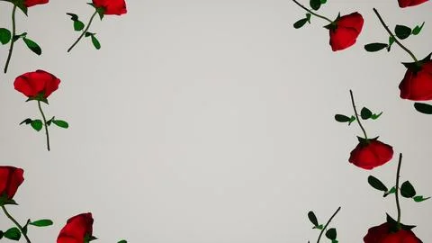 Oses round vignette background arround white love couples valentines day holiday Stock Photos
