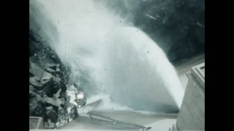 O'Shaughnessy Dam 1955 Stock Footage 168320657