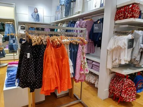 Oshkosh store interior view Stock Photos