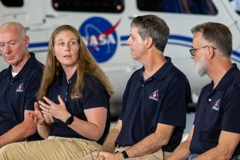 OSIRIS-REx Sample Return Training. Lockheed Martin Program Manager 스톡 사진