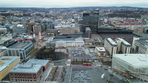 Oslo Capital Evening 스톡 동영상 245441840