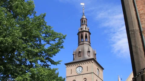 Oslo Cathedral Stock Footage 27532933