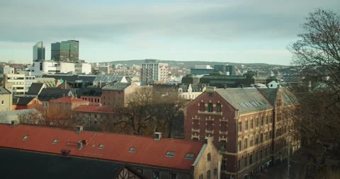 Oslo City Rooftops 動画素材 143162693