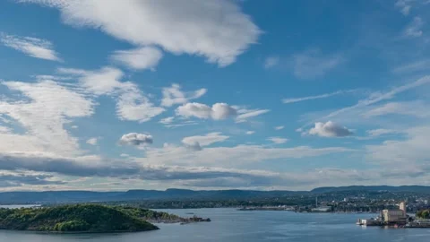 Oslo Container Port Motion Timelapse of Yilport Terminals Stock Footage 309565524