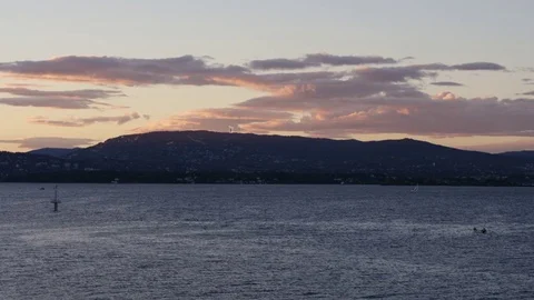 Oslo from a Distance Vídeo Stock 84595221