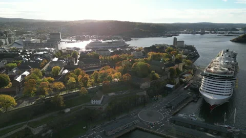 Oslo Fortress Stock Footage 217950398