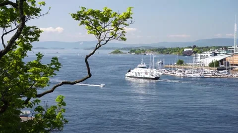 Oslo harbor Stock Footage 244684407