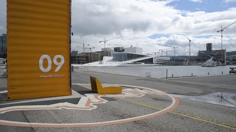 Oslo info point Stock Footage 76878773