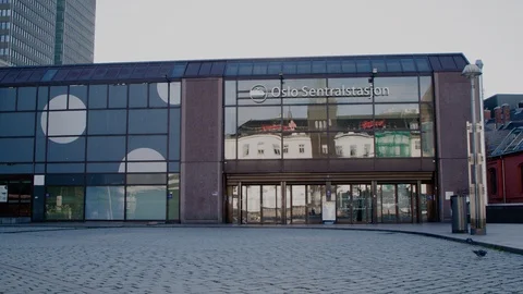 Oslo lockdown during Covid-19 in March 2020 库存影片 127074692