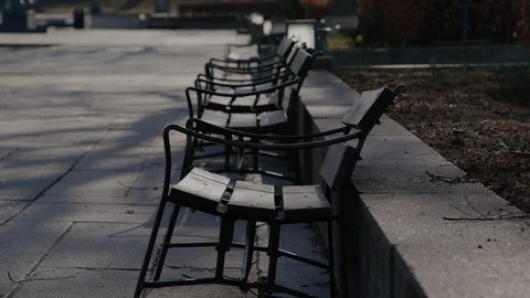 Oslo lockdown during Covid-19 in March 2020 库存影片 127075633